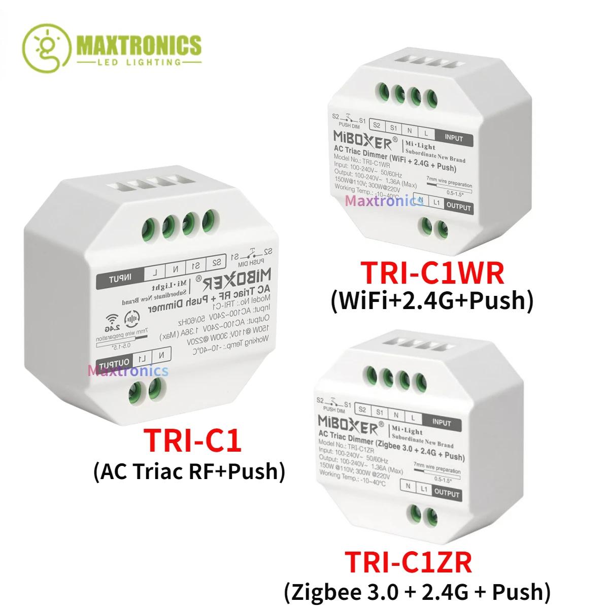 MiBoxer AC Ʈ̾ RF Ǫ , LED   TRI-C1, TRI-C1WR, TRI-C1ZR, , , , 110-240V, ǰ
